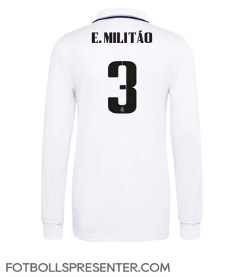 Real Madrid Eder Militao #3 Hemma Matchtröja 2022-23 Långärmad